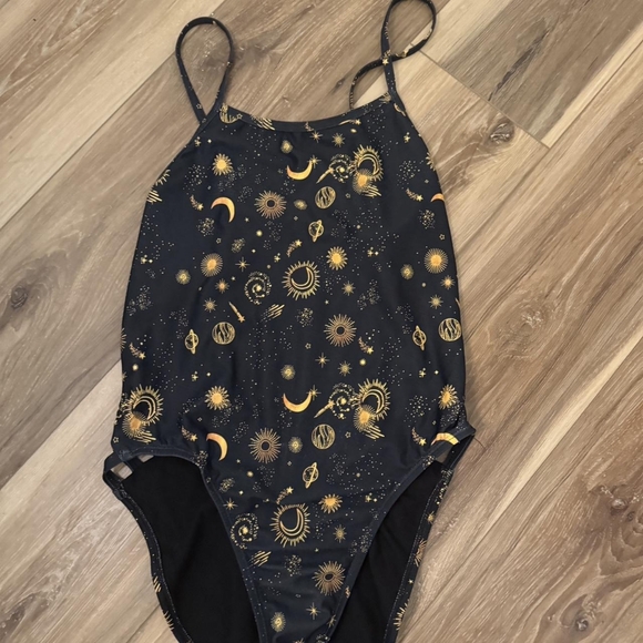 Jolyn Clothing Other - Jolyn Women's Black and Navy One Piece Swimsuit